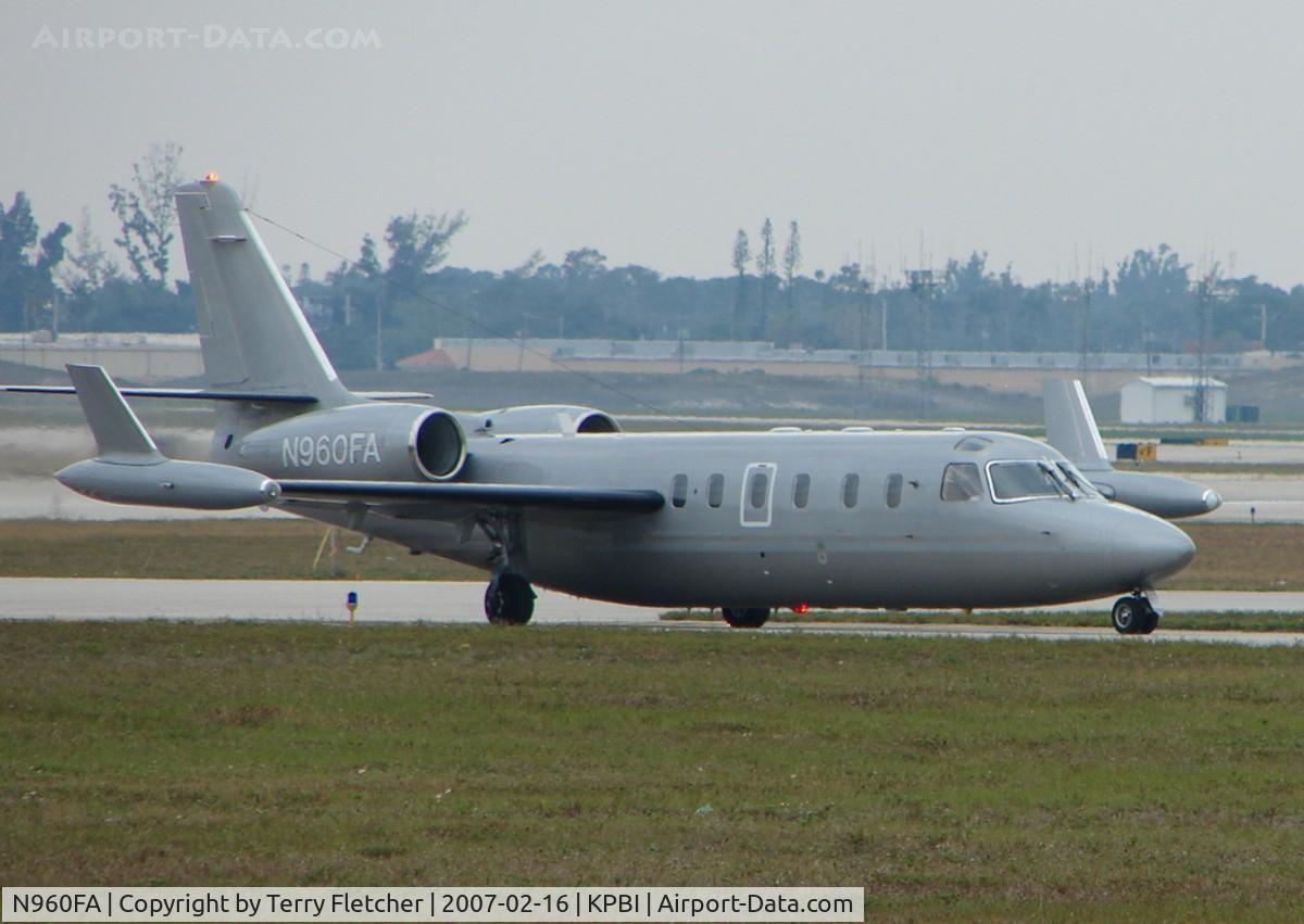 N960FA, 1981 Israel Aircraft Industries IAI-1124A Westwind II C/N 348, part of the Friday afternoon arrivals 'rush' at PBI