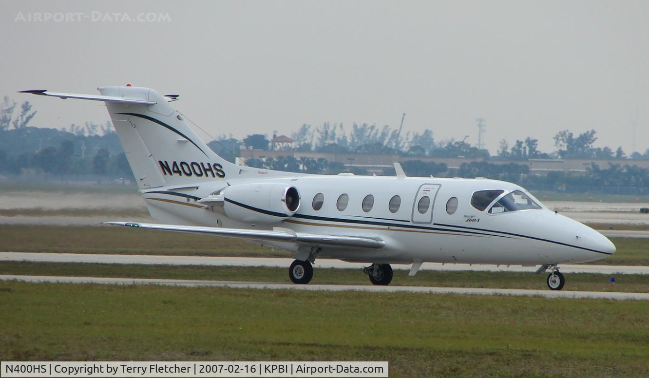 N400HS, 2001 Raytheon Aircraft Company 400A C/N RK-314, part of the Friday afternoon arrivals 'rush' at PBI