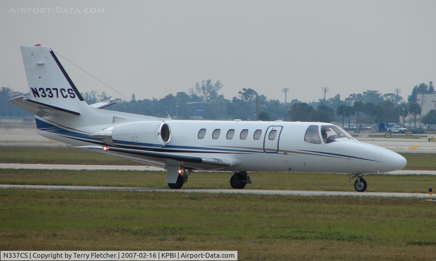 N337CS, 2004 Cessna 550 Citation Bravo C/N 550-1097, part of the Friday afternoon arrivals 'rush' at PBI