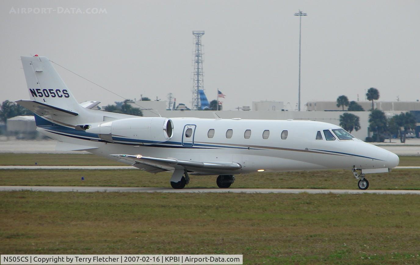 N505CS, 2002 Cessna 560XL C/N 560-5252, part of the Friday afternoon arrivals 'rush' at PBI