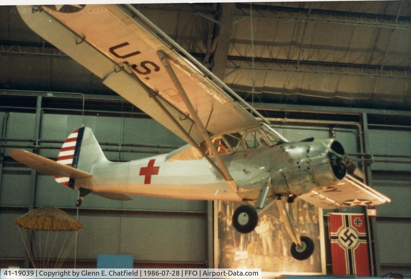 41-19039, Stinson L-1F C/N 11-2203, Stinson Vigilant at the National Museum of the U.S. Air Force
