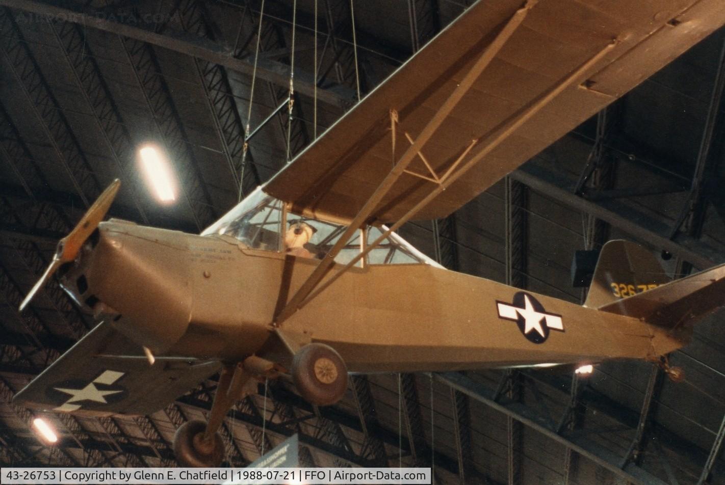 43-26753, 1943 Taylorcraft L-2M Grasshopper C/N L-6065?, L-2M at the National Museum of the U.S. Air Force