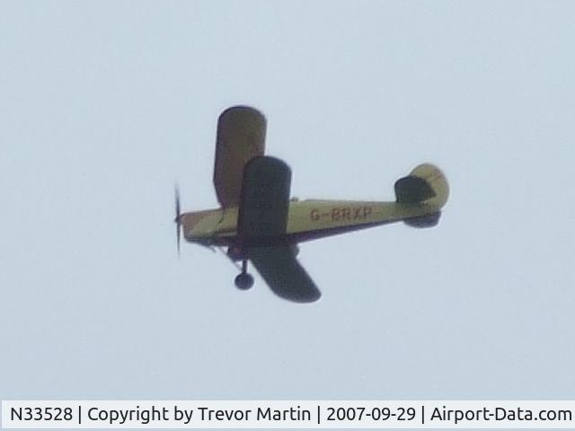 N33528, 1948 Stampe-Vertongen SV-4C C/N 678, Now G-BRXP over Faversham Kent UK