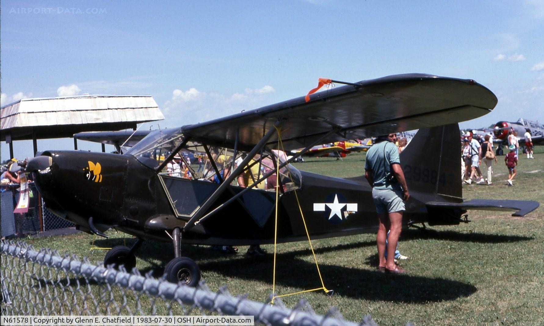 N61578, 1942 Stinson L-5 Sentinel C/N 1003, L-5 at the EAA Fly In. USAAF s/n 42-98762