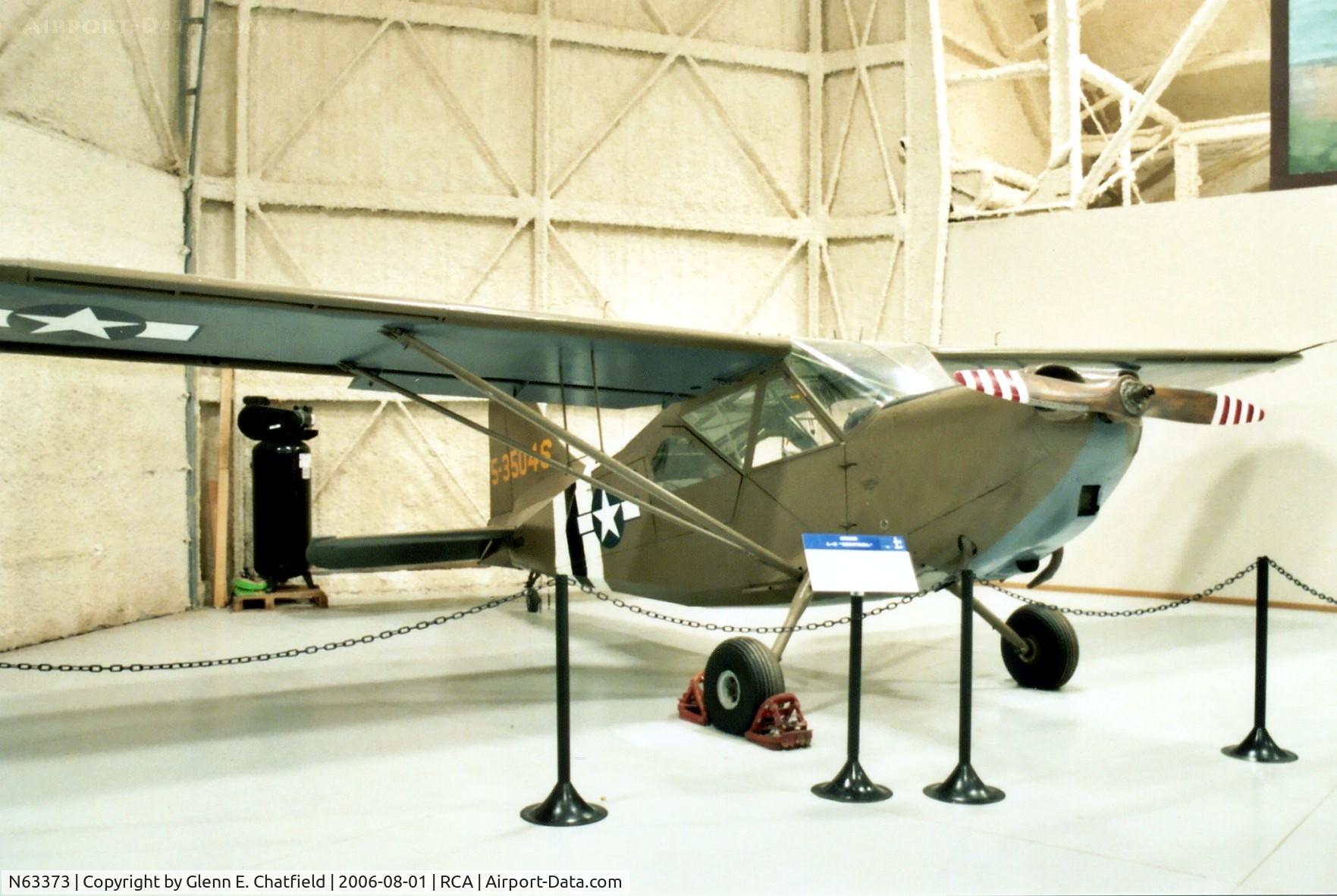 N63373, 1946 Stinson L-5G Sentinel C/N 76-4628, L-5 at the South Dakota Air & Space Museum.  