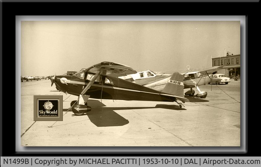 N1499B, 1948 Luscombe 8F Silvaire Silvaire C/N 6126, AT LOVE FIELD OCT 10 1953