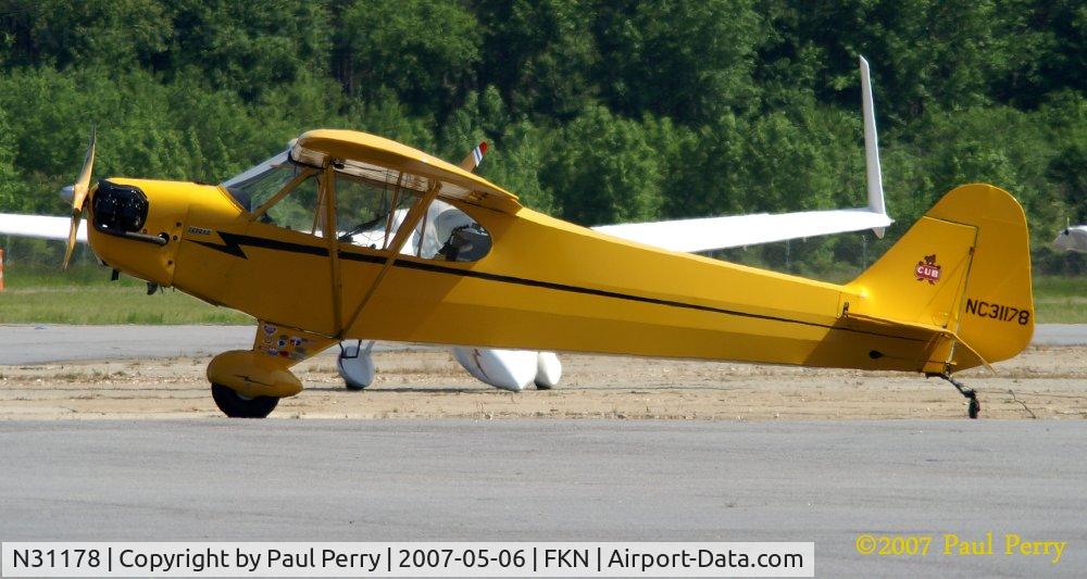 N31178, 1940 Piper J-3 Cub C/N 5388, A familiar J-3 out of the hangar this time