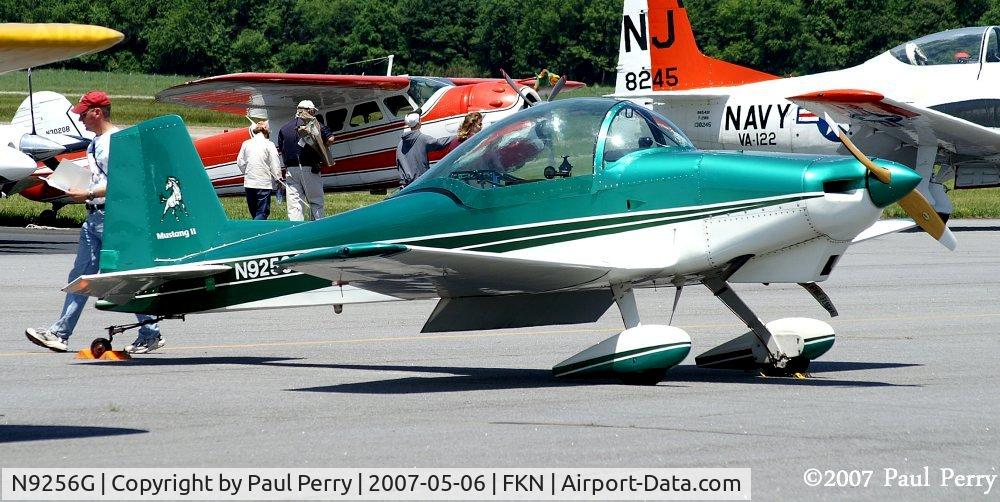N9256G, 2000 Bushby Mustang II C/N 476 DAF-2, Nice green on this amateur built