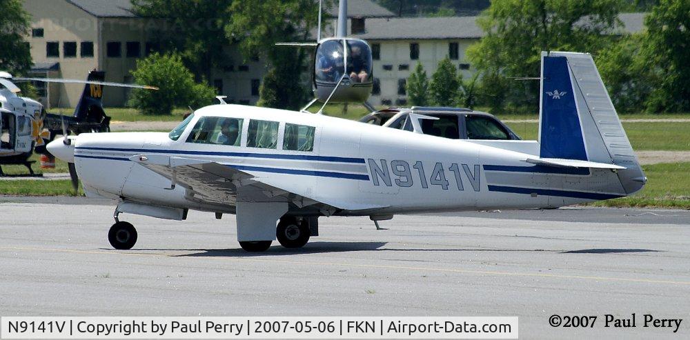 N9141V, 1969 Mooney M-20G Statesman C/N 690010, Coming in to sit as a static for a bit