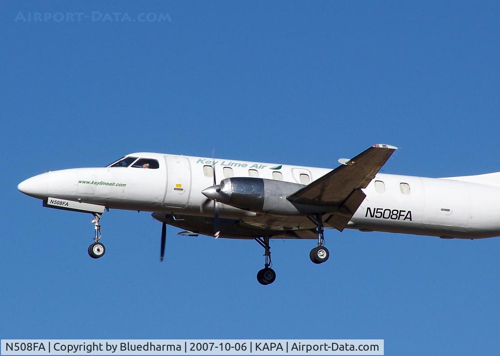 N508FA, 1982 Fairchild Swearingen SA-227AC Metro III C/N AC-508, Approach to 17L