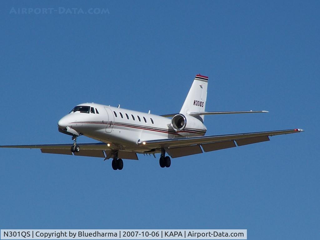 N301QS, 2004 Cessna 680 Citation Sovereign C/N 680-0010, Approach to 17L