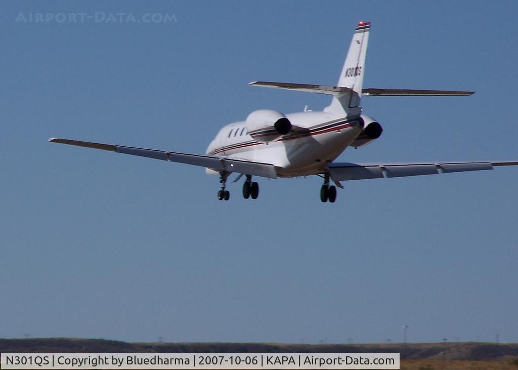 N301QS, 2004 Cessna 680 Citation Sovereign C/N 680-0010, Landing 17L