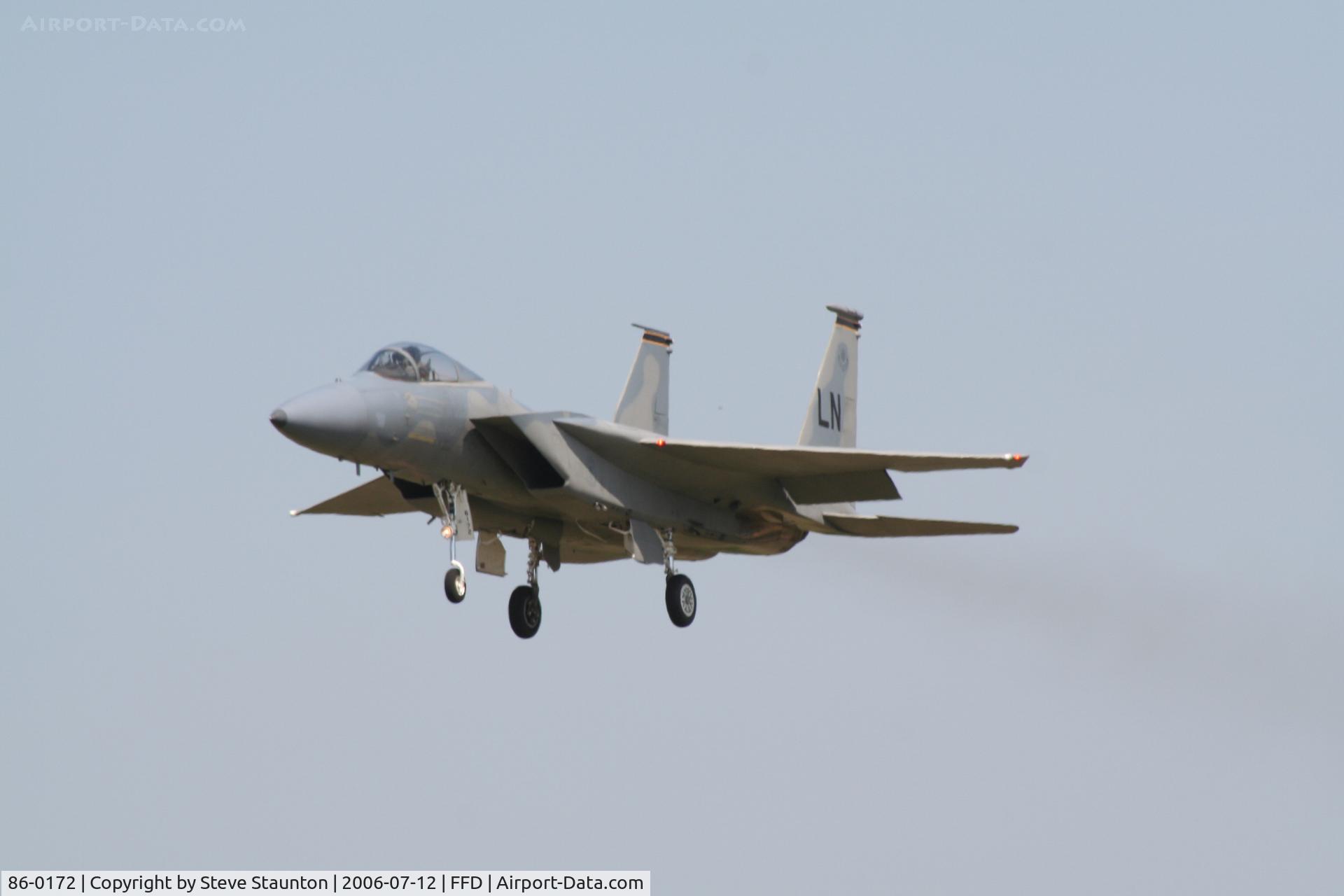 86-0172, 1986 McDonnell Douglas F-15C Eagle C/N 1021/C400, Royal International Air Tattoo 2006