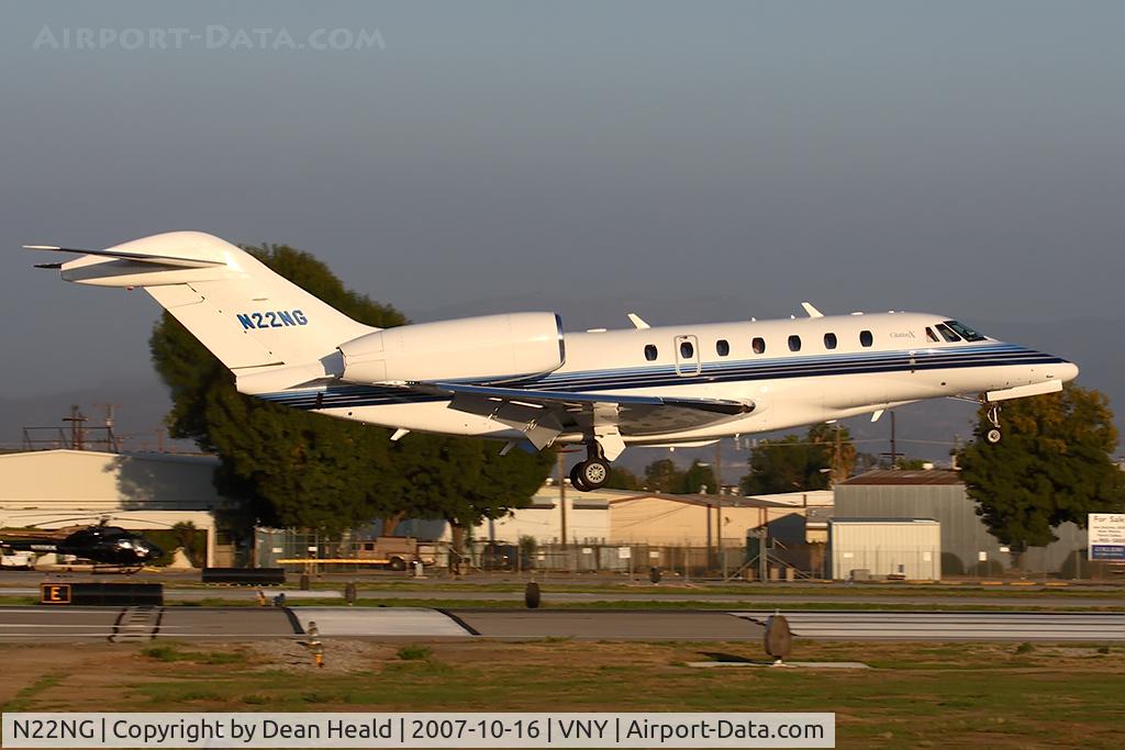 N22NG, 2002 Cessna 750 Citation X C/N 750-0204, Northrop Grumman 2002 Cessna 750 Citation X landing RWY 16R.