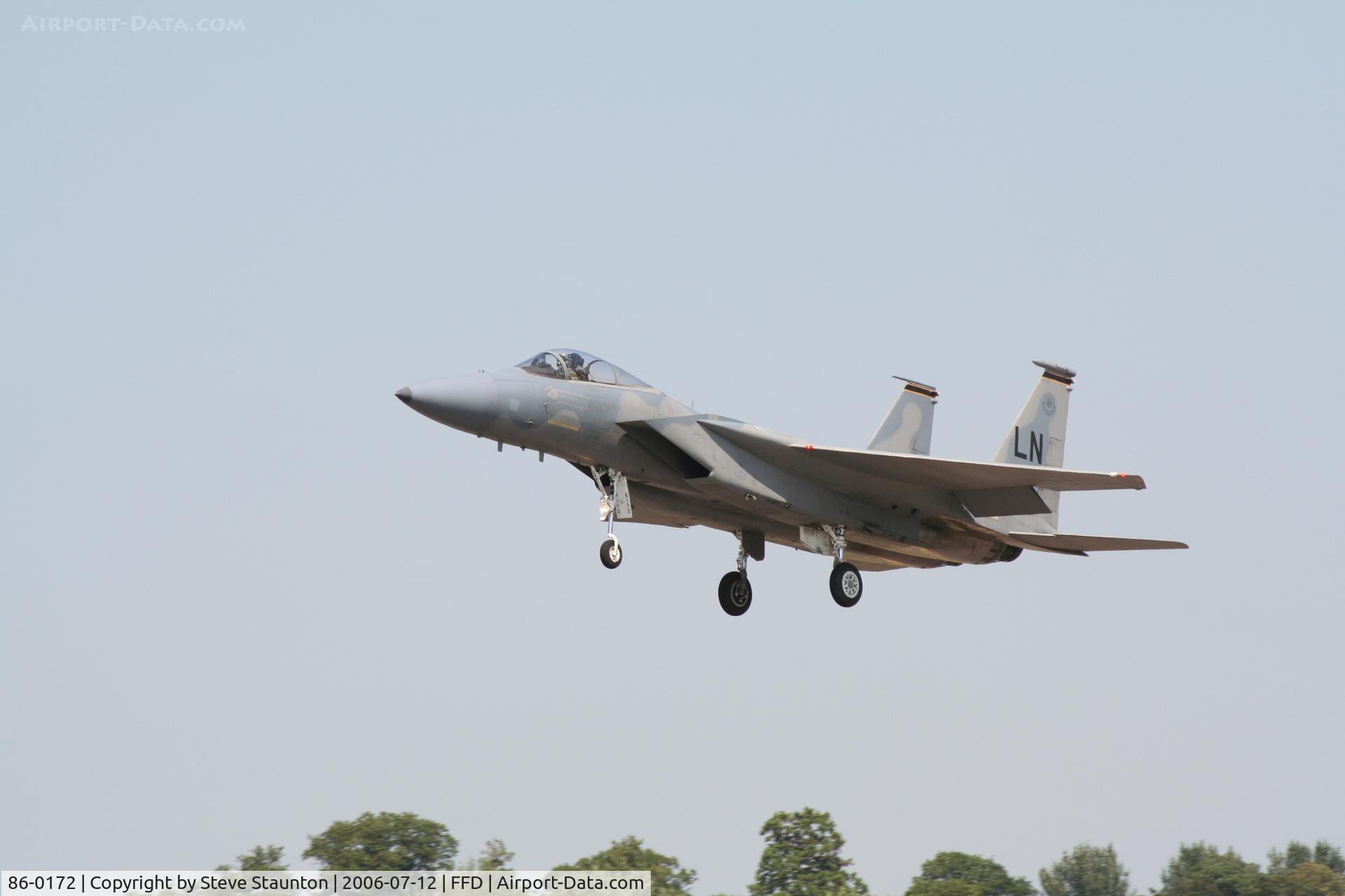 86-0172, 1986 McDonnell Douglas F-15C Eagle C/N 1021/C400, Royal International Air Tattoo 2006
