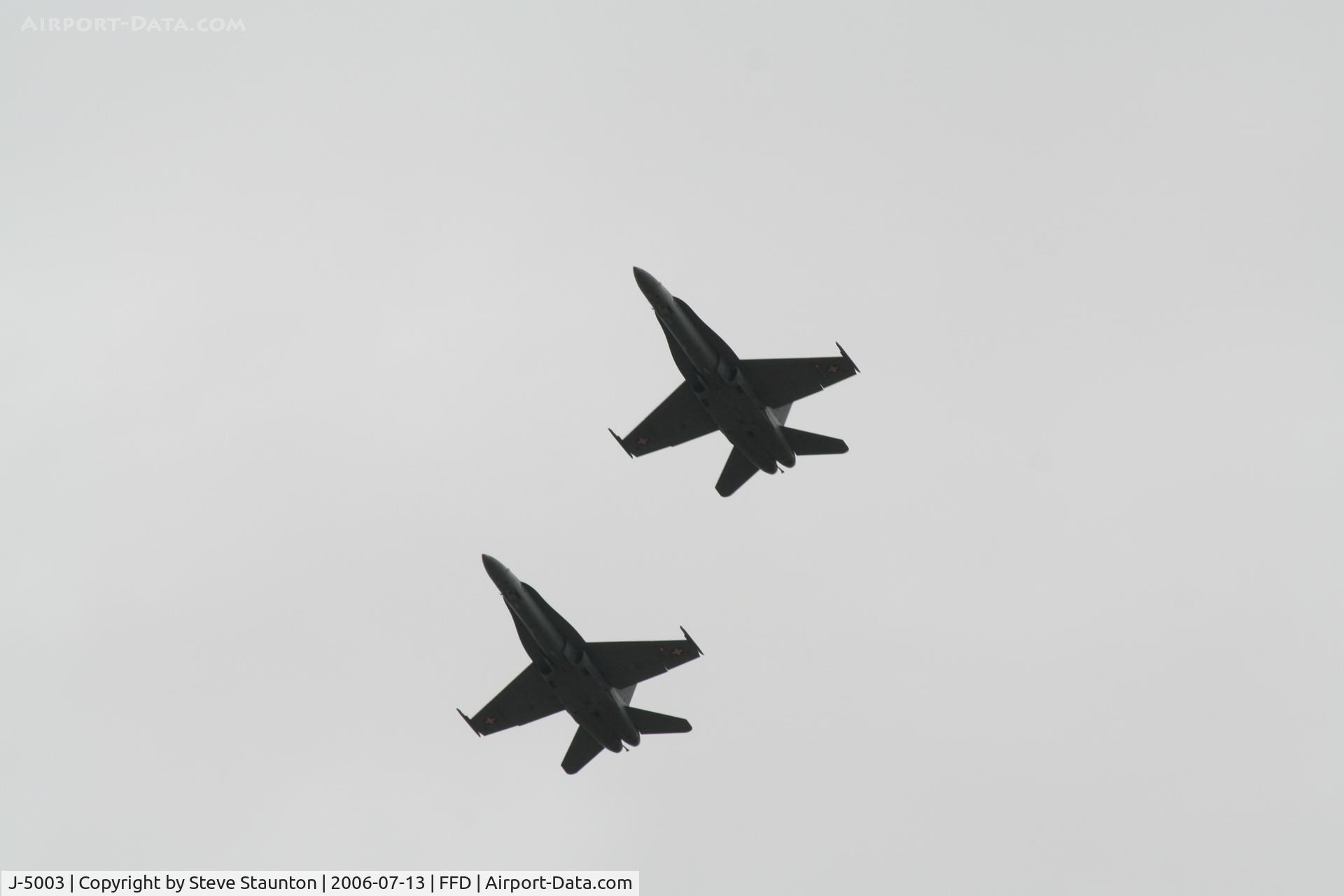 J-5003, 1997 McDonnell Douglas F/A-18C Hornet C/N 1319, Royal International Air Tattoo 2006 (with J-5022)