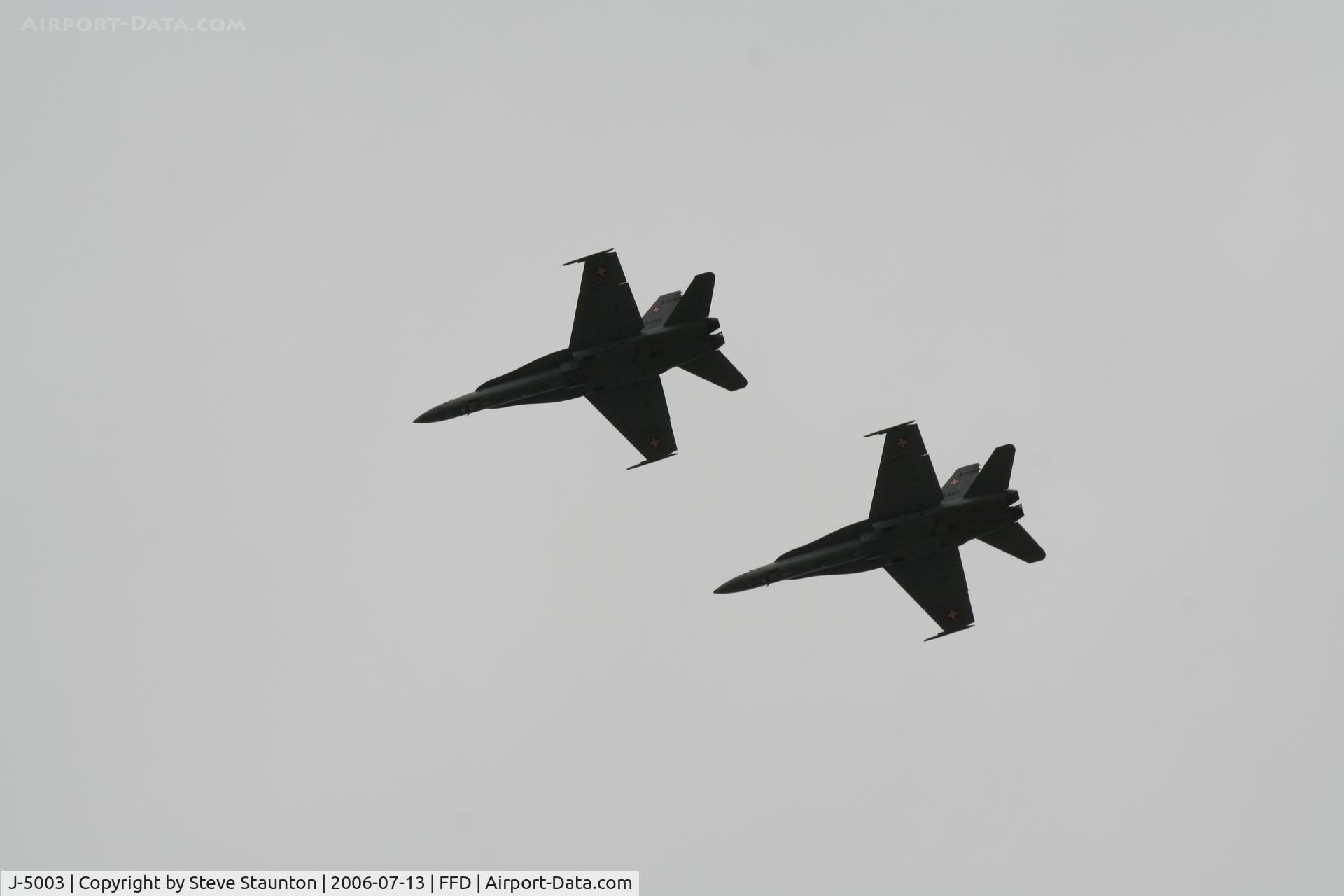 J-5003, 1997 McDonnell Douglas F/A-18C Hornet C/N 1319, Royal International Air Tattoo 2006 (with J-5022)