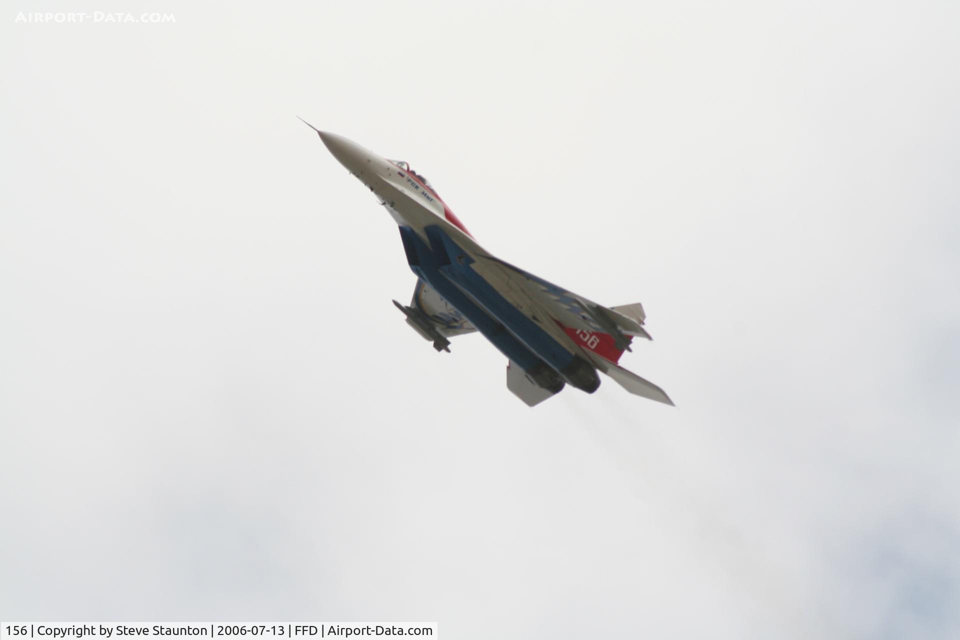 156, Mikoyan-Gurevich MiG-29M OVT C/N 29609055561, Royal International Air Tattoo 2006