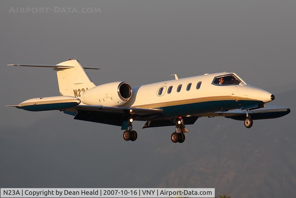 N23A, 1979 Gates Learjet 35A C/N 233, Max Quest LLC 1979 Gates Learjet 35A N23A, from Yampa Valley (KHDN) - Steamboat Springs, Colorado - on landing approach to RWY 16R.