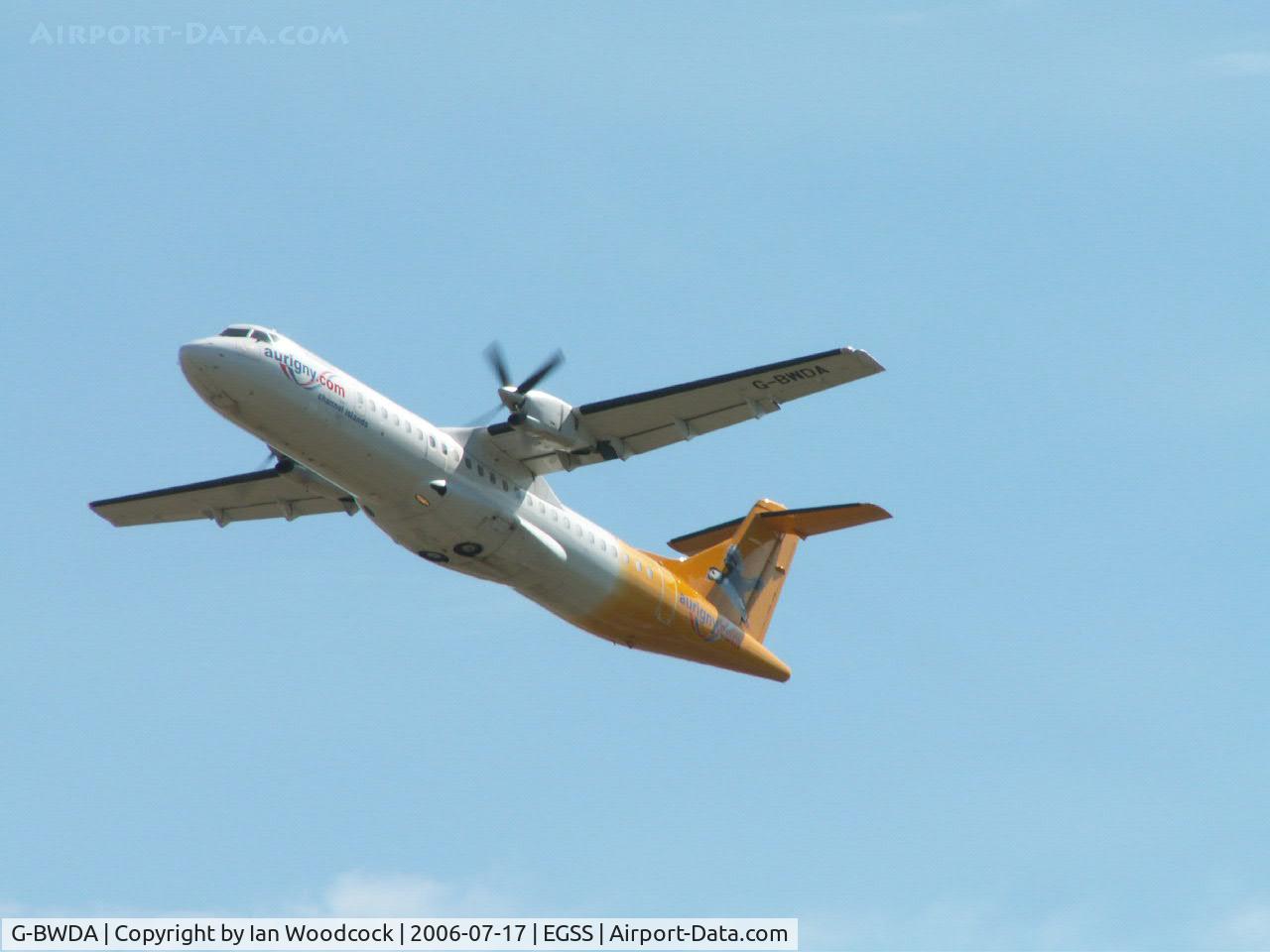 G-BWDA, 1995 ATR 72-202 C/N 444, ATR72-202/Aurigny/Stansted 2006
