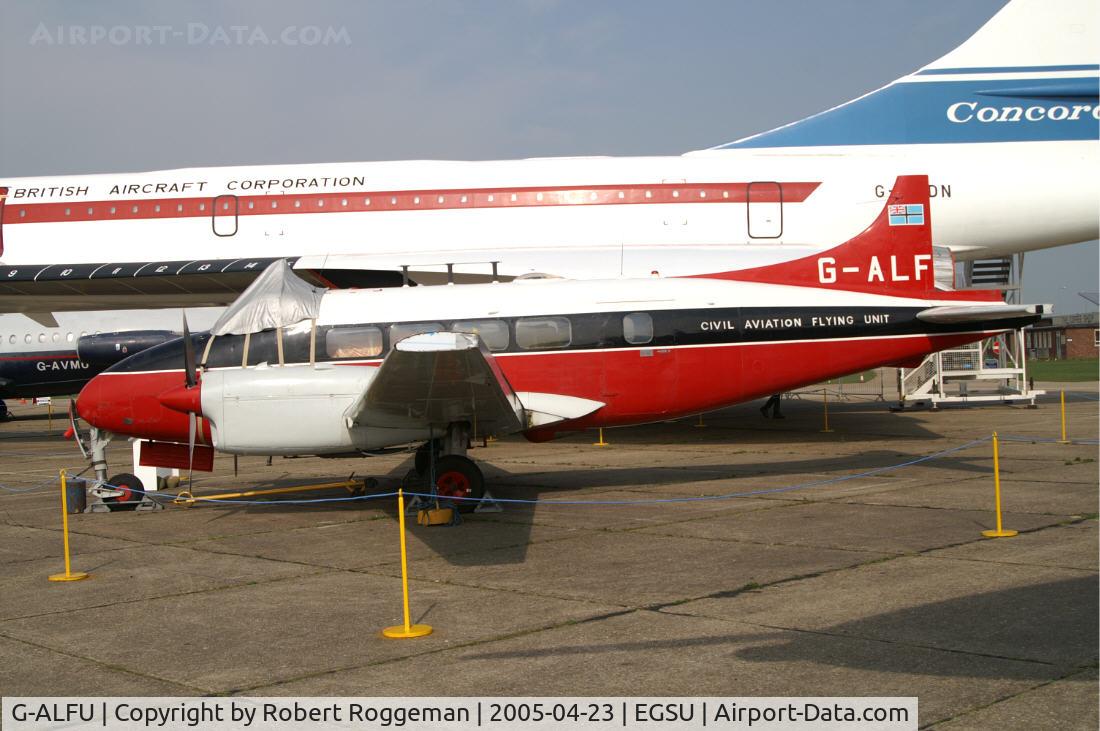 G-ALFU, 1949 De Havilland DH-104 Dove 6 C/N 04234, Civil Aviation Flying Unit.Preserved.