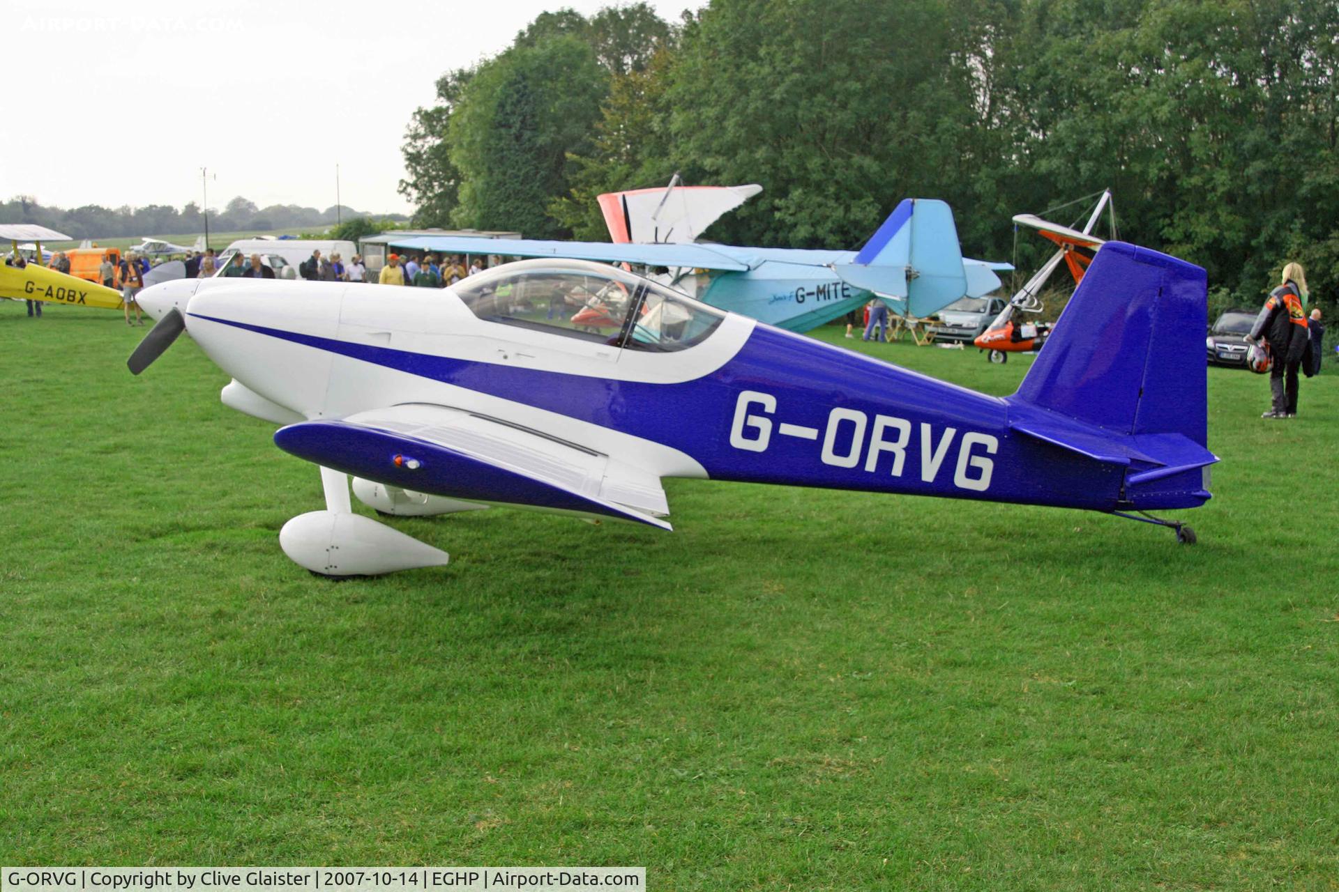 G-ORVG, 2001 Vans RV-6 C/N PFA 181A-13509, HEX: 40449F