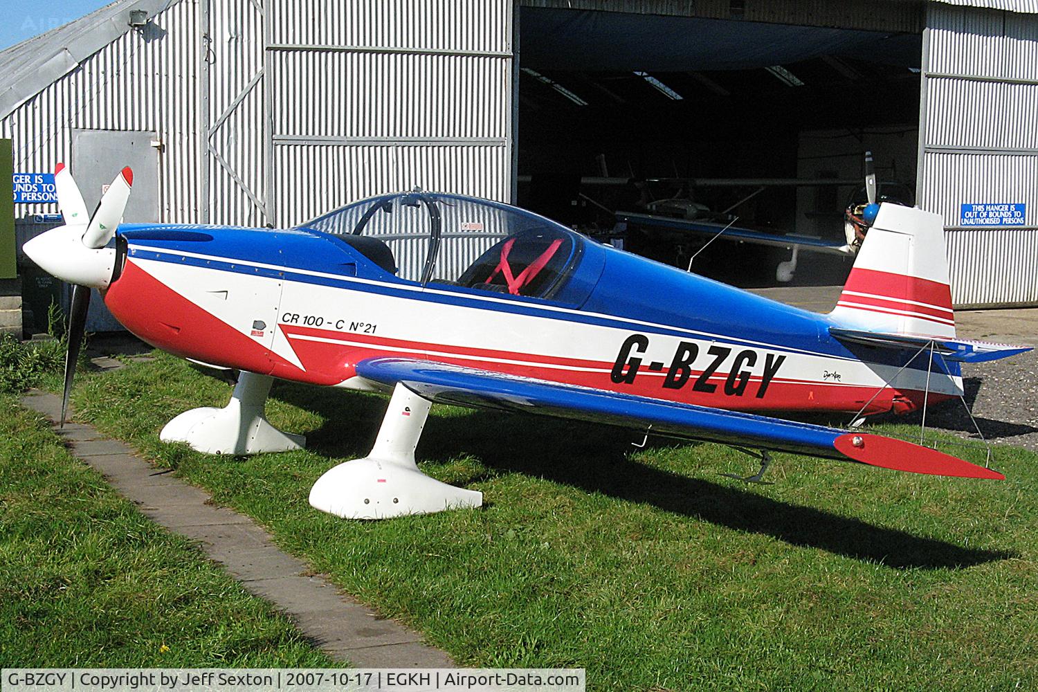 G-BZGY, 1995 Dyn'Aero CR-100 C/N 21, Parked at EGKH