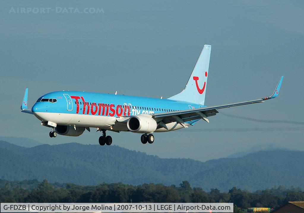 G-FDZB, 2007 Boeing 737-8K5 C/N 35131, Clear to land RWY 20.