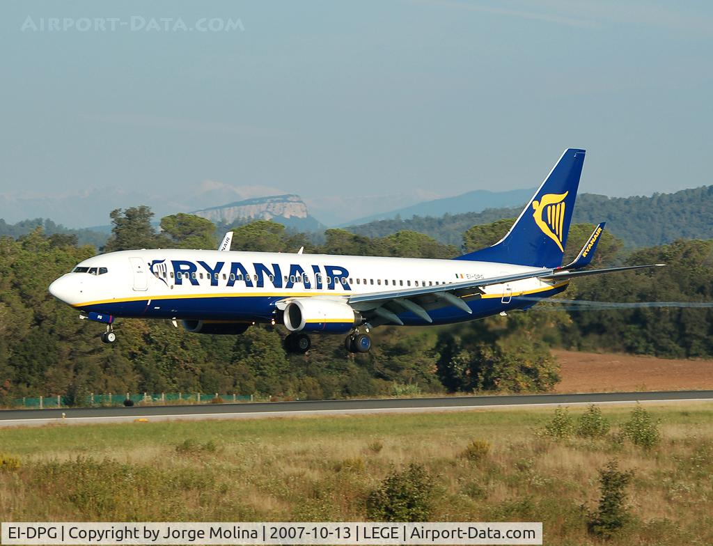 EI-DPG, 2007 Boeing 737-8AS C/N 33607, Ryanair n short final RWY 20.