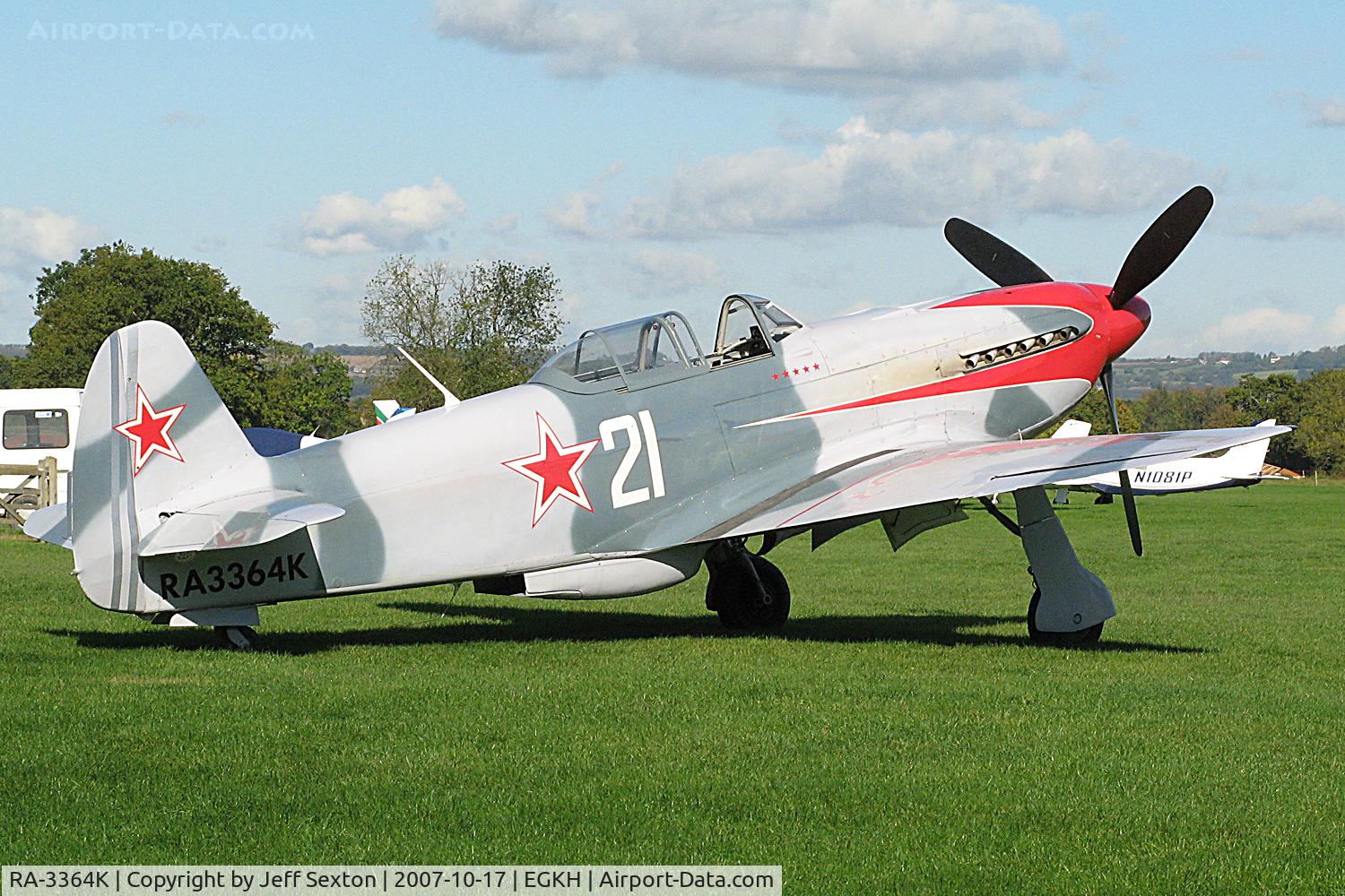 RA-3364K, Yakovlev Yak-3UA Replica C/N 0470203, Yakovlev YAK-3UA parked at EGKH
