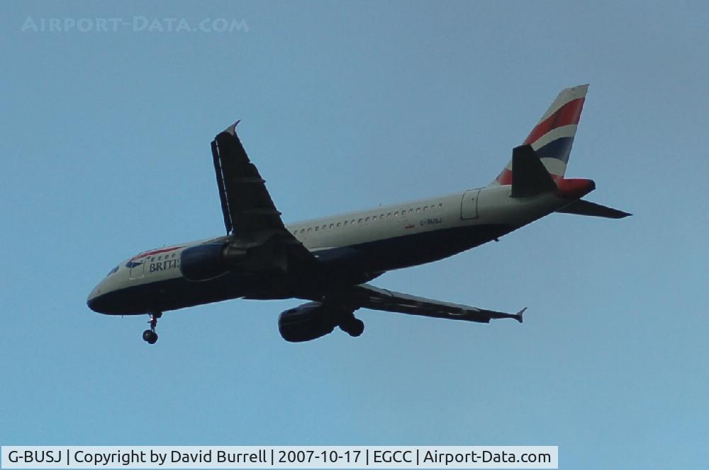 G-BUSJ, 1990 Airbus A320-211 C/N 109, British Airways - Landing