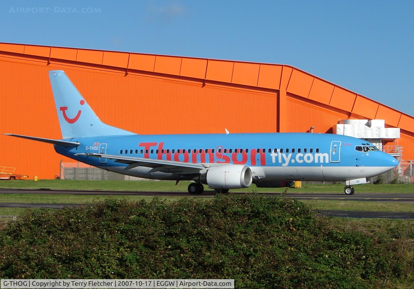 G-THOG, 1997 Boeing 737-31S C/N 29057, Boeing 737 in the autumn sun