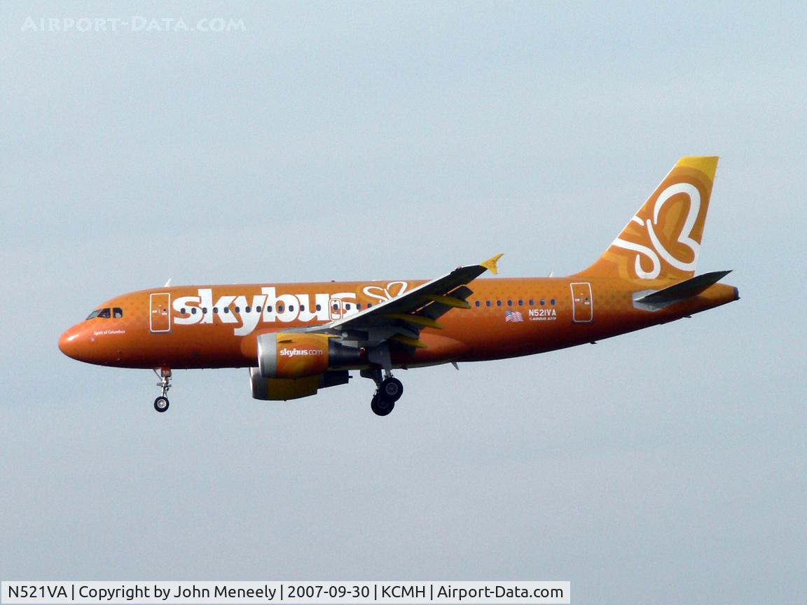 N521VA, 2006 Airbus A319-112 C/N 2773, Cool color-scheme on this Airbus