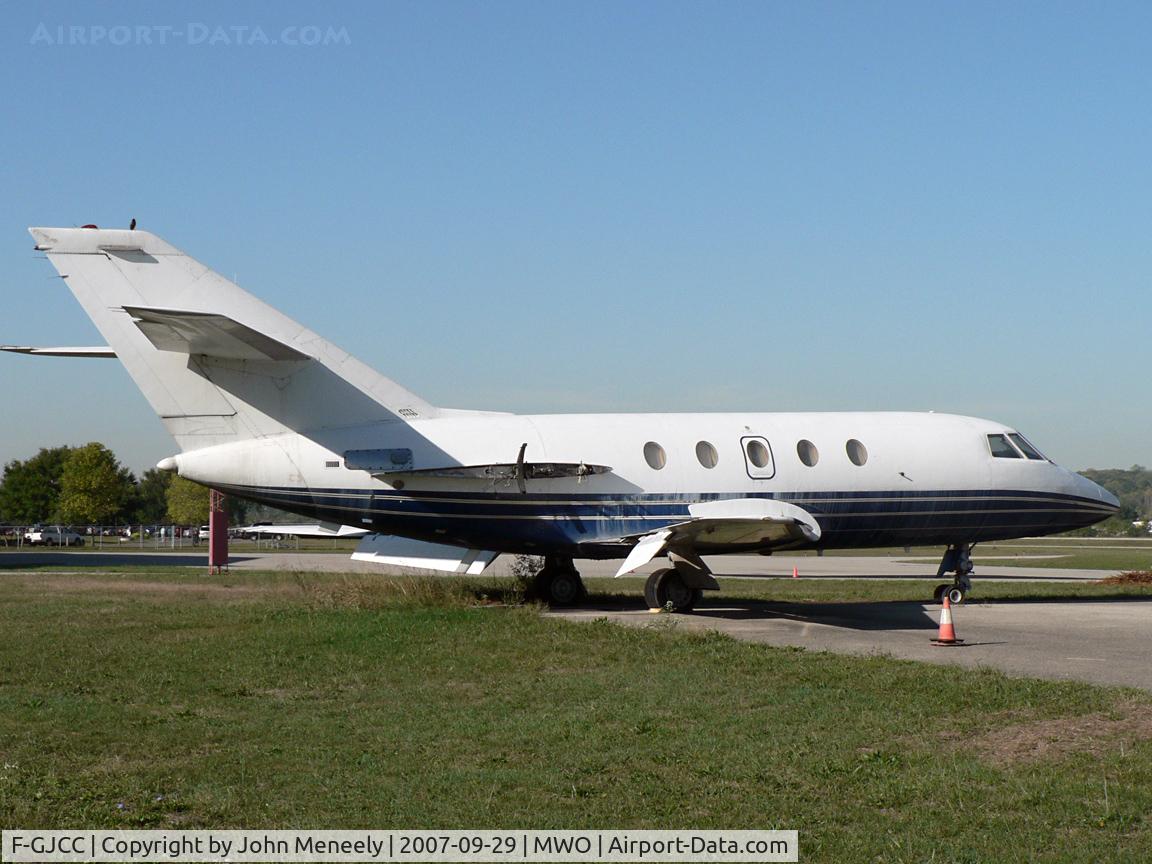 F-GJCC, 1966 Dassault Falcon 20 C/N 72, Engineless in Ohio