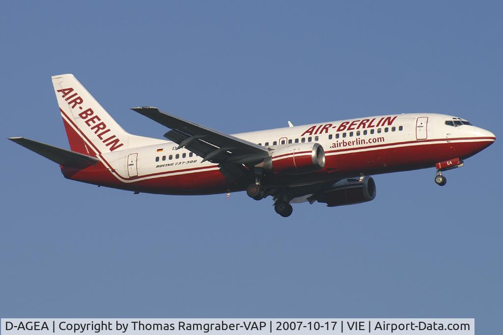 D-AGEA, 1988 Boeing 737-322 C/N 23951, Air Berlin Boeing 737-300