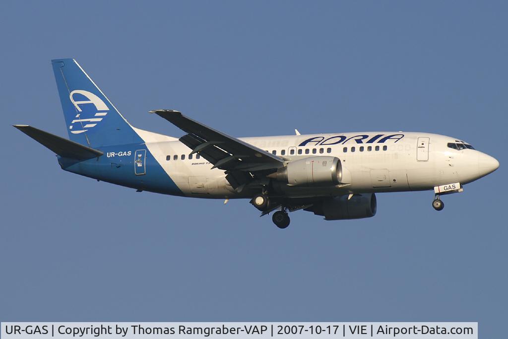 UR-GAS, 1993 Boeing 737-528 C/N 25236, Adria Airways Boeing 737-500