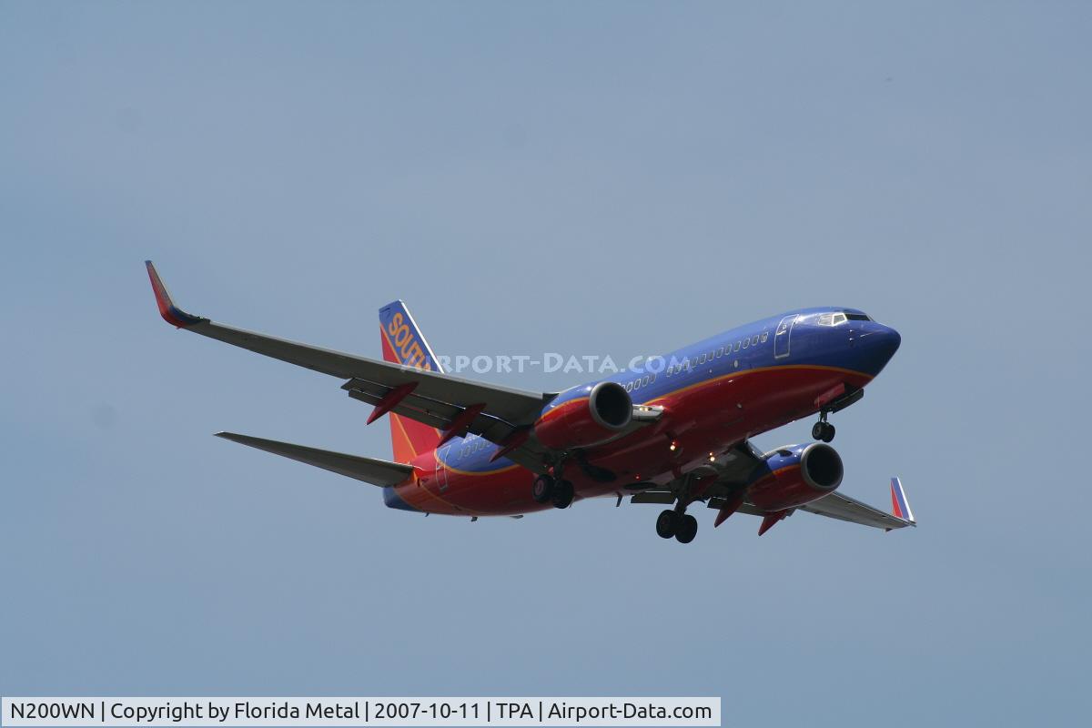 N200WN, 2005 Boeing 737-7H4 C/N 32482, Southwest