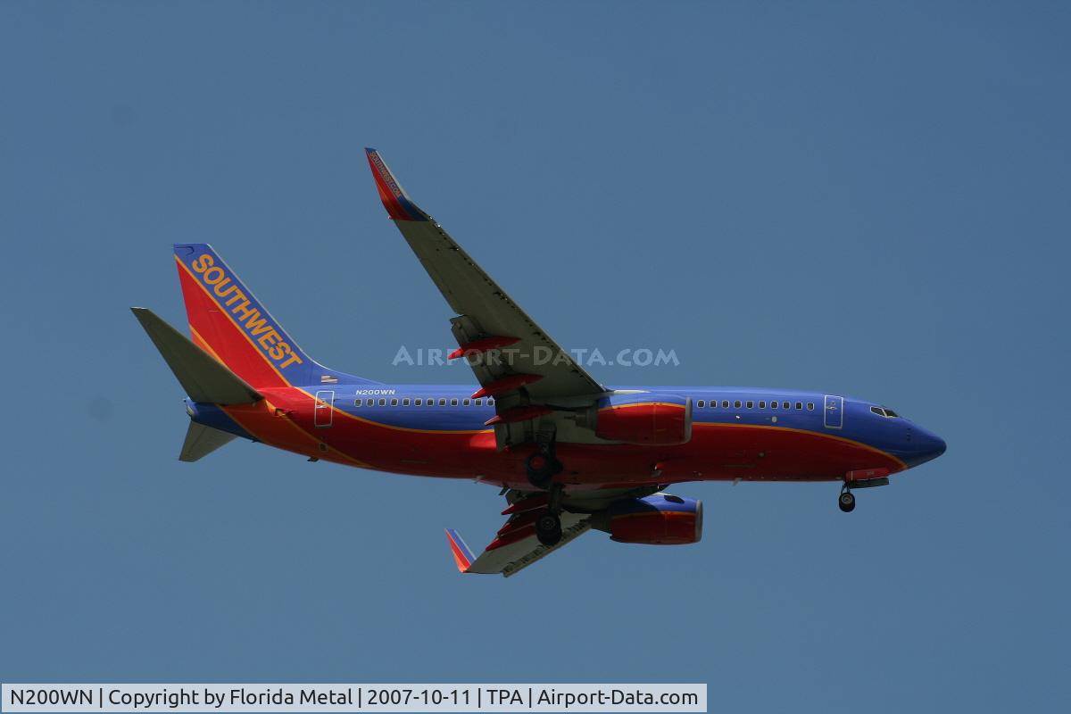 N200WN, 2005 Boeing 737-7H4 C/N 32482, Southwest