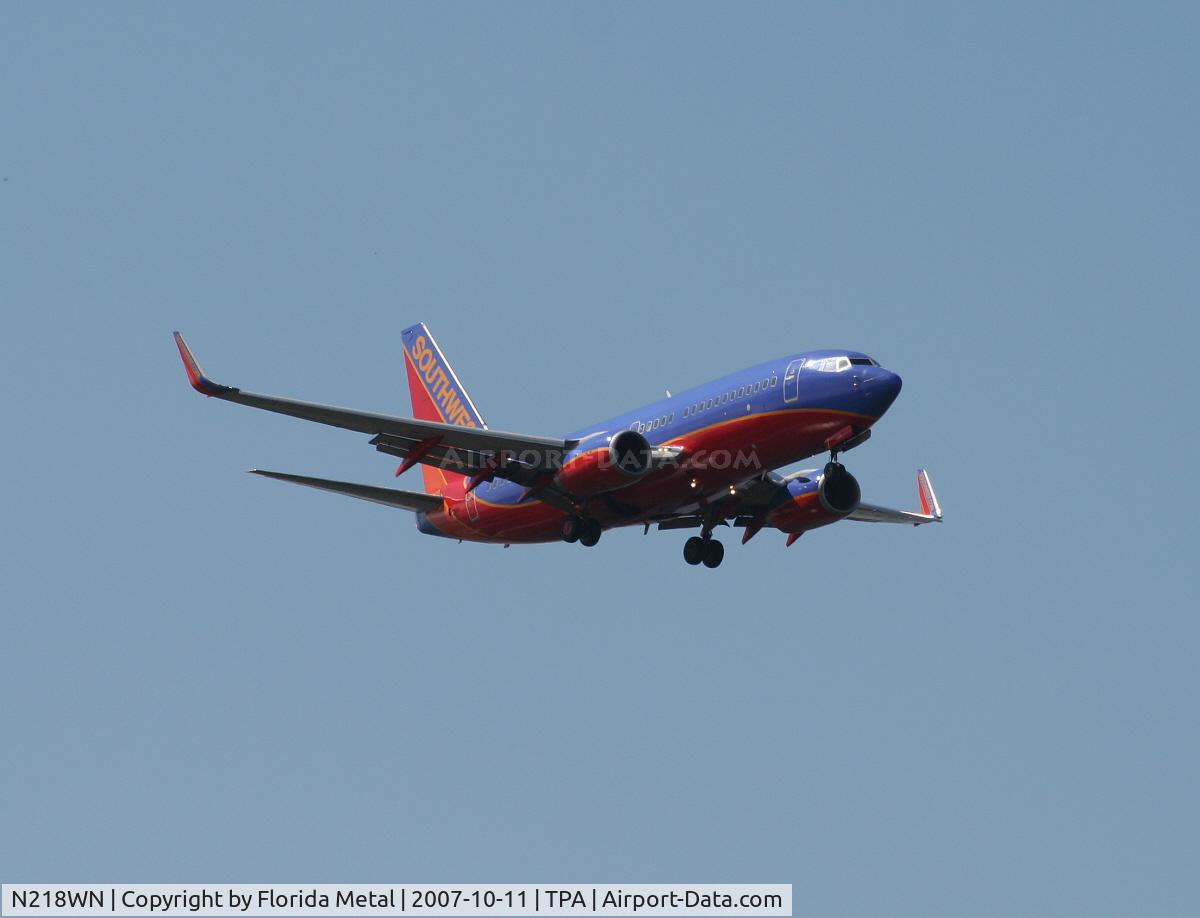 N218WN, 2005 Boeing 737-7H4 C/N 32489, Southwest