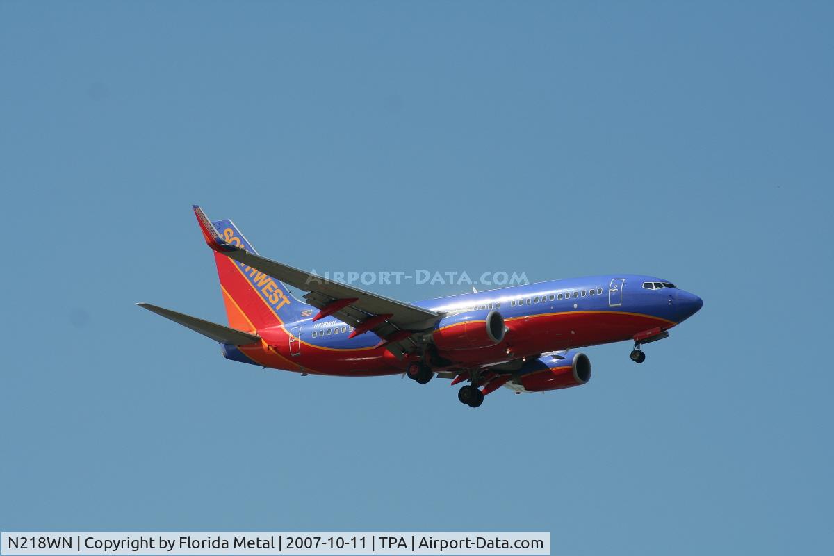 N218WN, 2005 Boeing 737-7H4 C/N 32489, Southwest