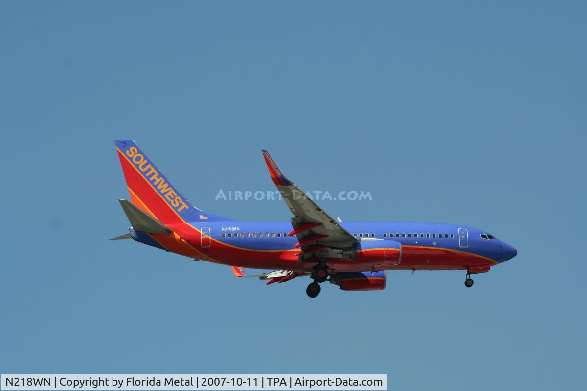 N218WN, 2005 Boeing 737-7H4 C/N 32489, Southwest