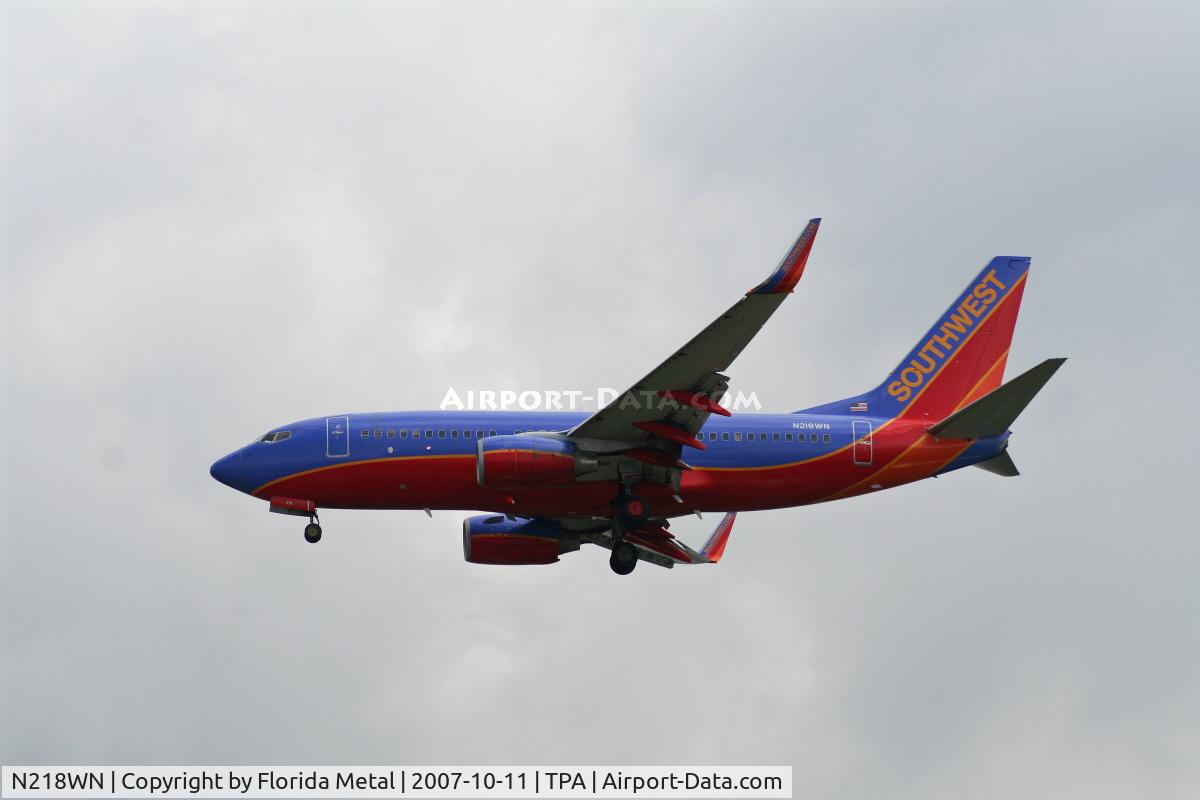 N218WN, 2005 Boeing 737-7H4 C/N 32489, Southwest