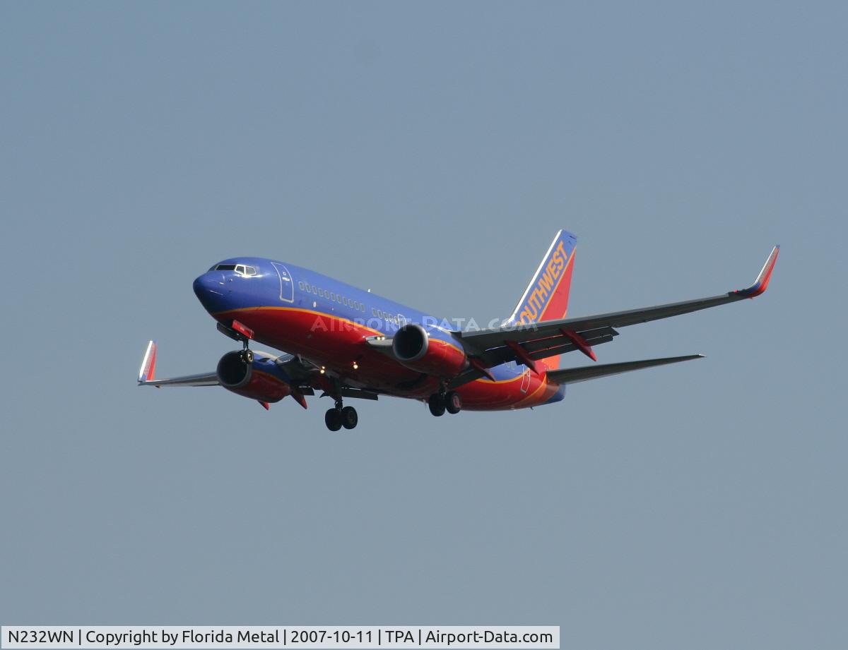 N232WN, 2006 Boeing 737-7H4 C/N 32500, Southwest