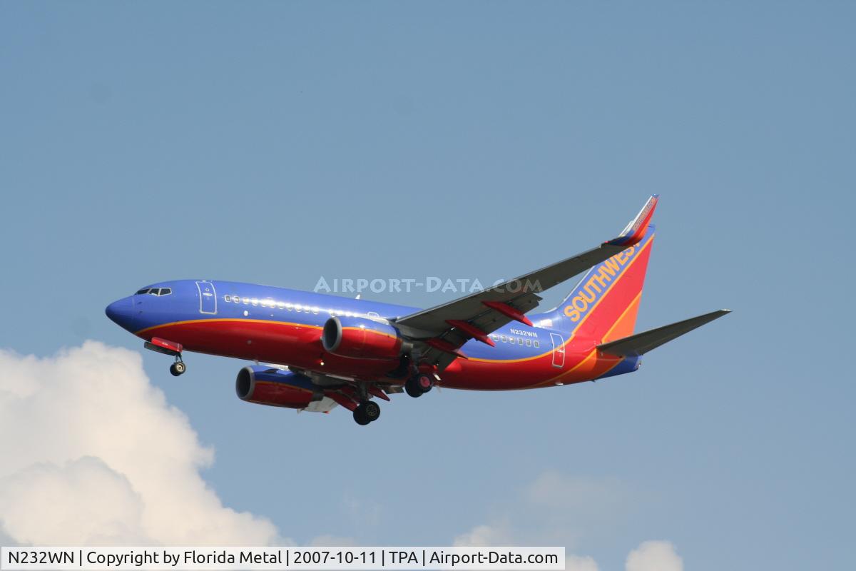 N232WN, 2006 Boeing 737-7H4 C/N 32500, Southwest