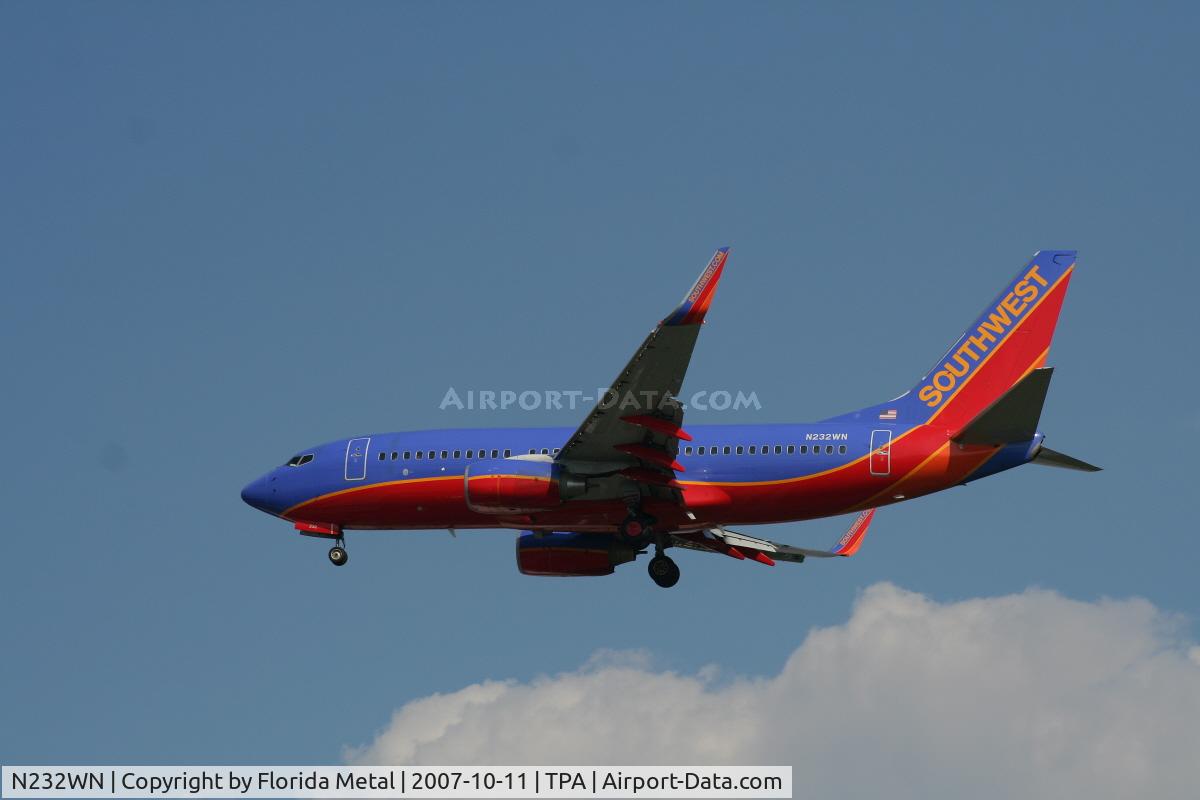 N232WN, 2006 Boeing 737-7H4 C/N 32500, Southwest