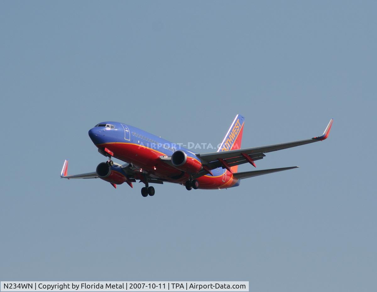 N234WN, 2006 Boeing 737-7H4 C/N 32502, Southwest