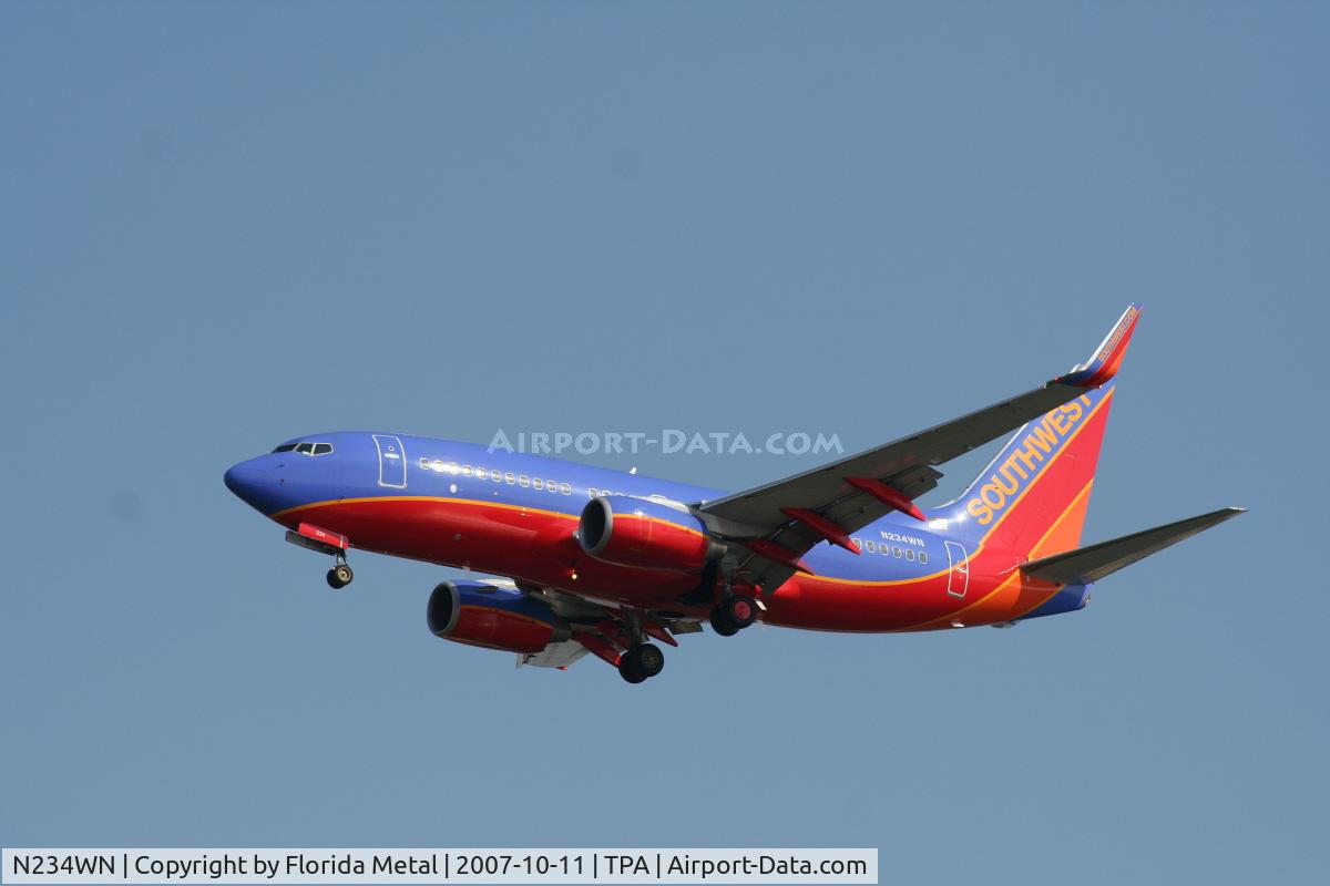 N234WN, 2006 Boeing 737-7H4 C/N 32502, Southwest