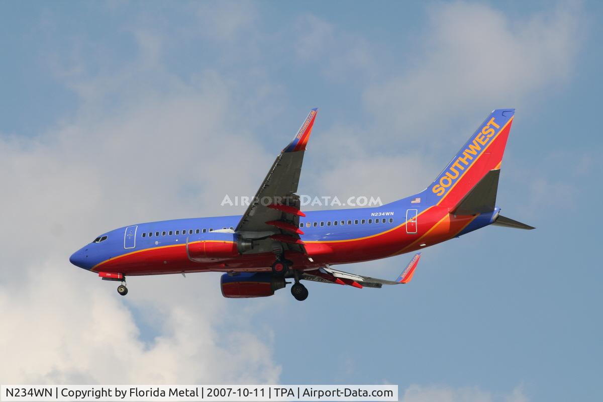 N234WN, 2006 Boeing 737-7H4 C/N 32502, Southwest