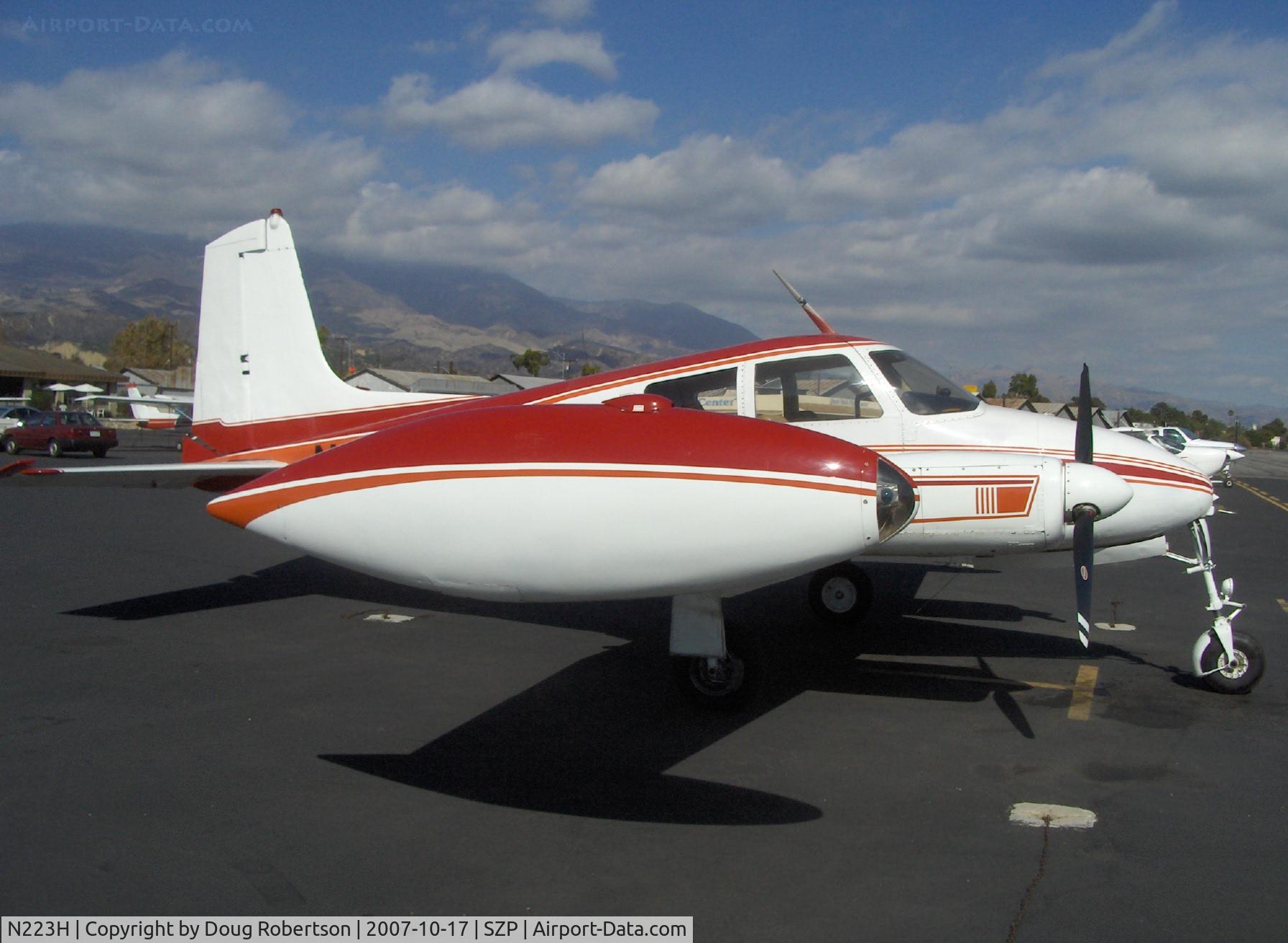 N223H, 1956 Cessna 310 C/N 35385, 1956 Cessna 310A, two Continental O-470 240 Hp each, 'tuna' tanks