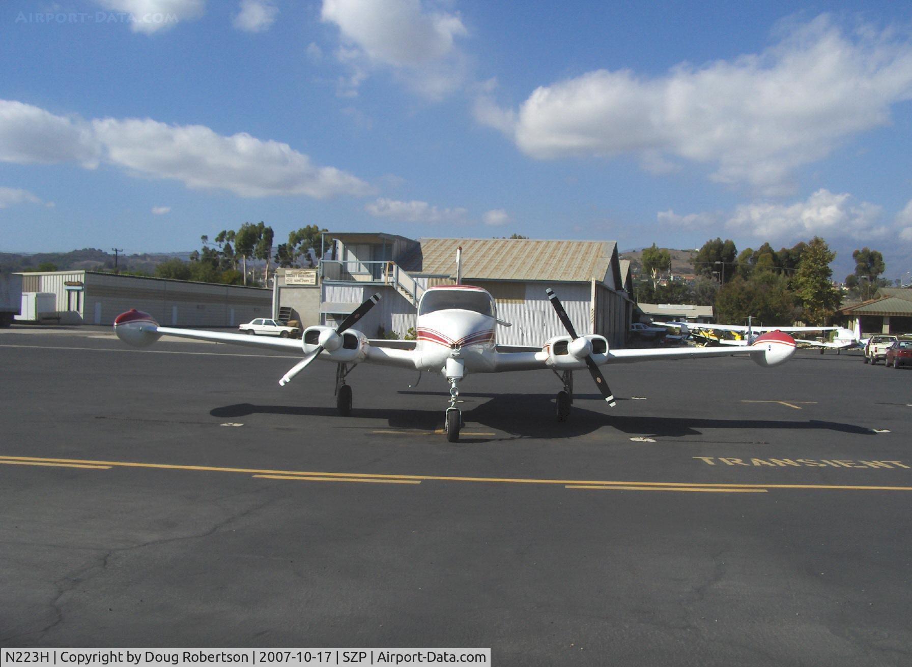 N223H, 1956 Cessna 310 C/N 35385, 1956 Cessna 310A, two Continental O-470 240 Hp each